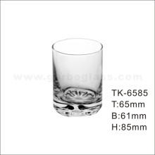 Прямой стеклянный стакан с цветочным дном (TK-6585)